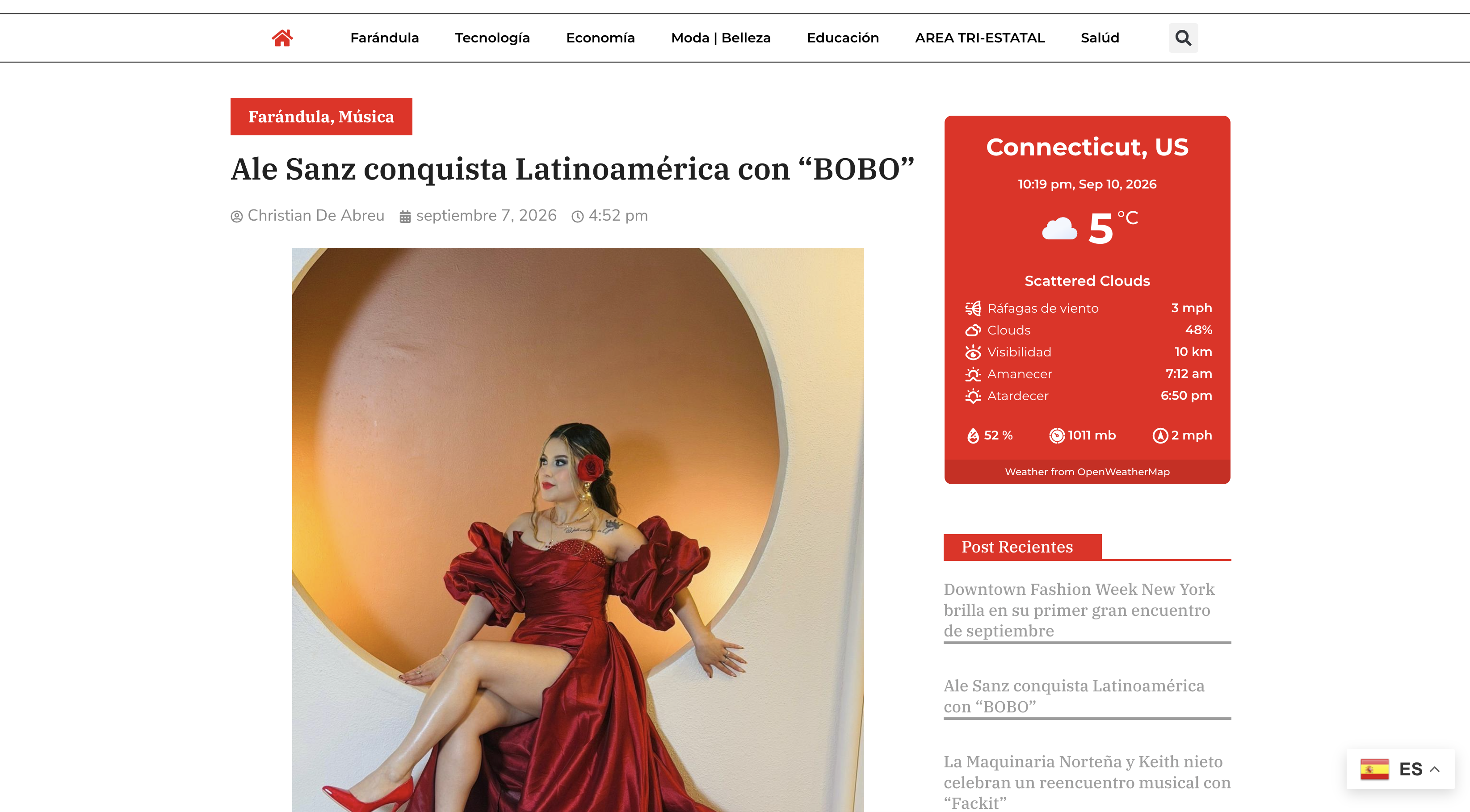 Página de artículo — En El Lente TV